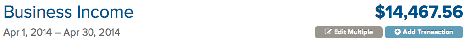 $13,493 in April Business Income